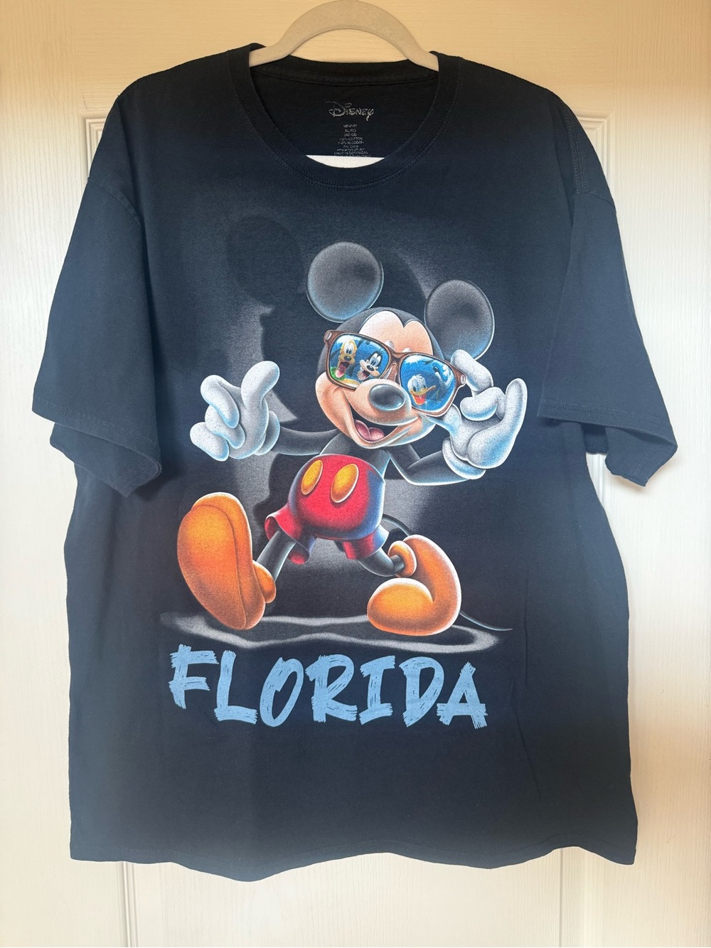 Disney T-Shirt Adult XL Black Mickey Mouse Walt Disney World Florida Graphic